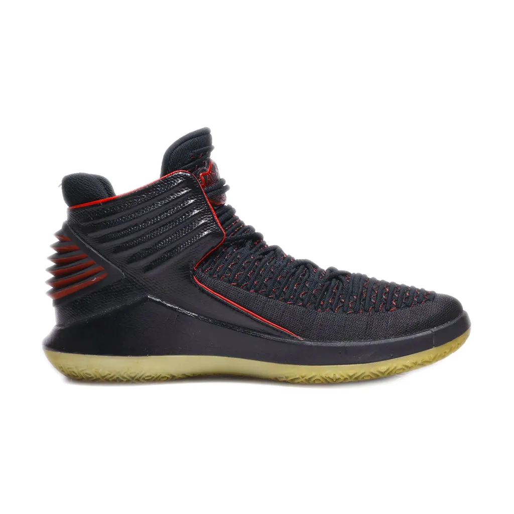 Air Jordan 32 "Mj Day' High-Top Sneakers Fabric Black Colour For Men