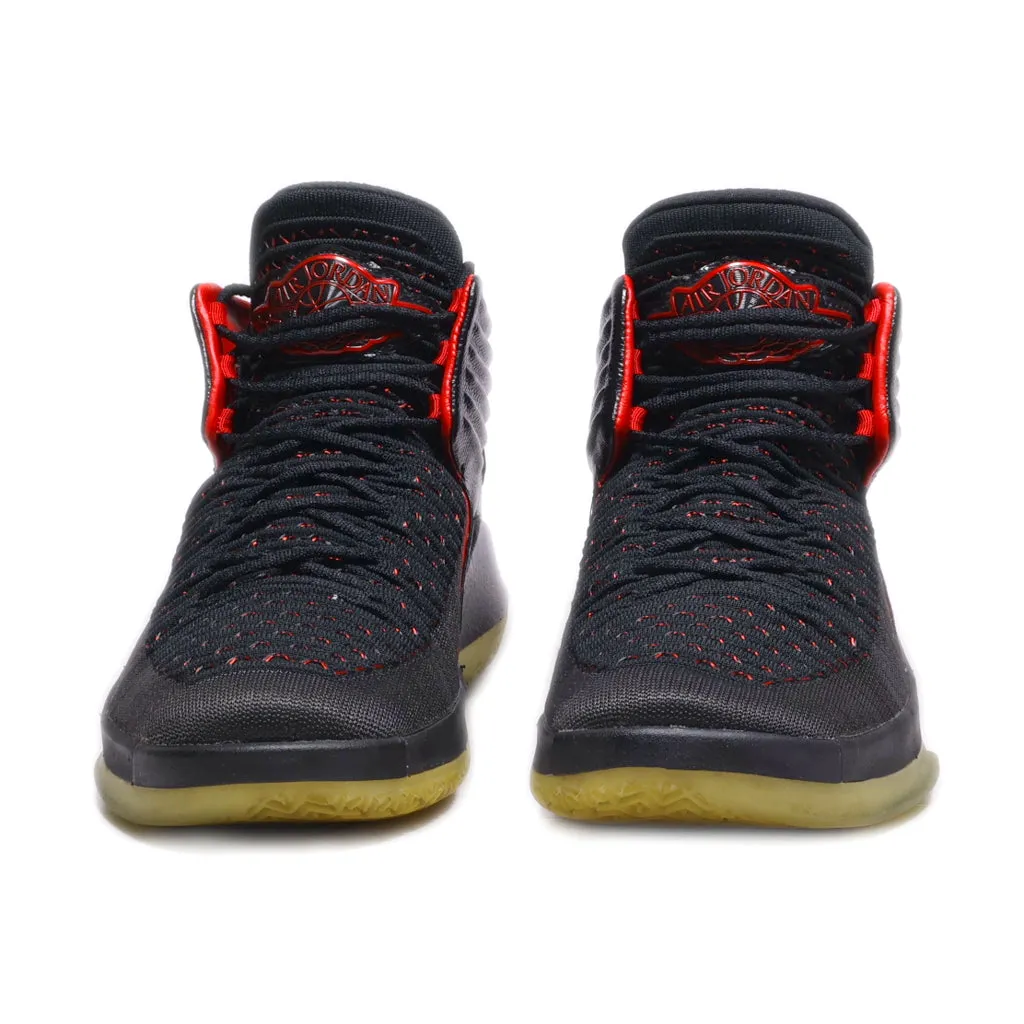 Air Jordan 32 "Mj Day' High-Top Sneakers Fabric Black Colour For Men