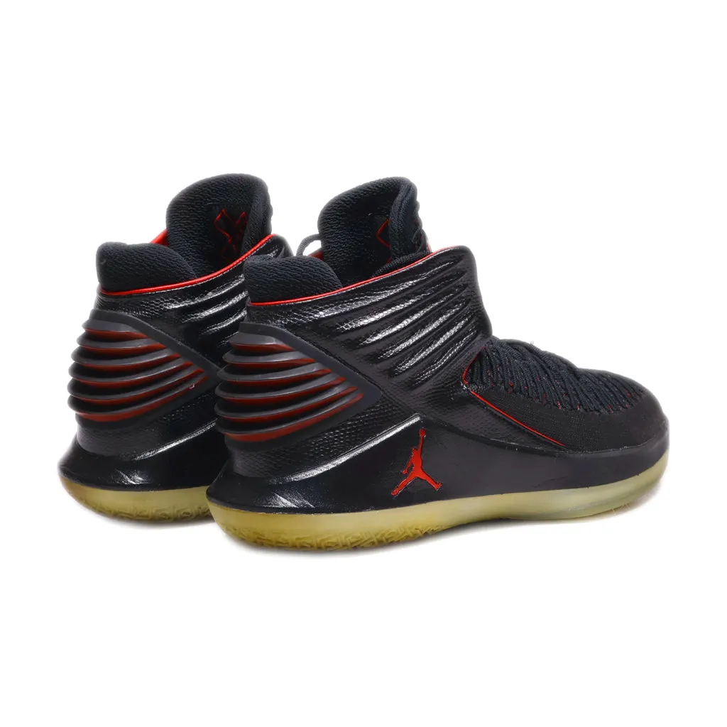 Air Jordan 32 "Mj Day' High-Top Sneakers Fabric Black Colour For Men