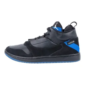 Air Jordan Fadeaway High-Top Sneakers Leather Black Colour For Men