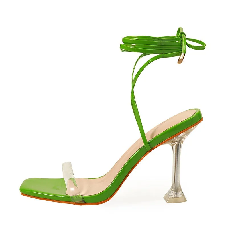 Ankle Strappy Transparent Sandals