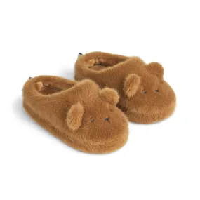Avaja Bear Slippers in Golden Caramel by Liewood