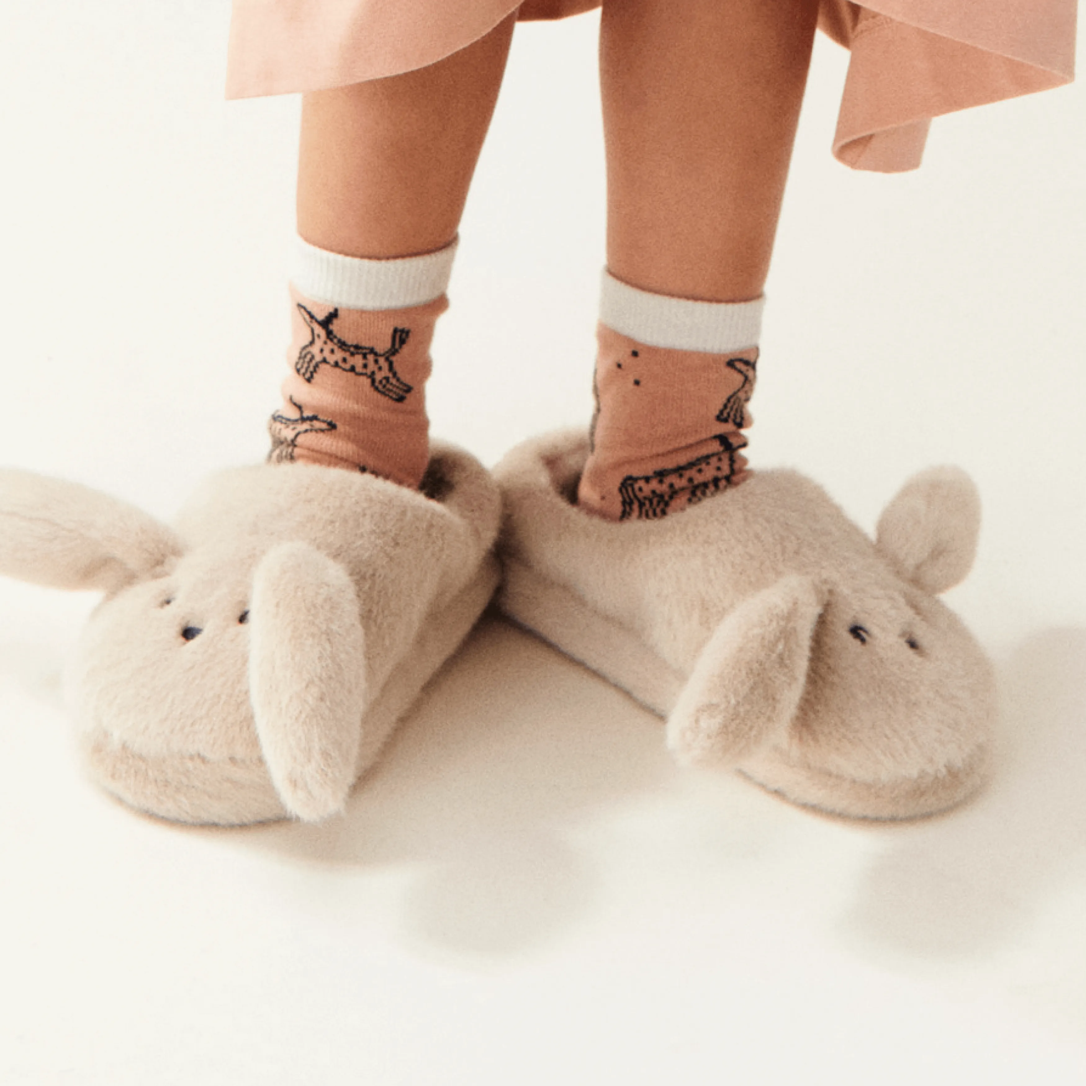 Avaja Rabbit Slippers in Mist by Liewood