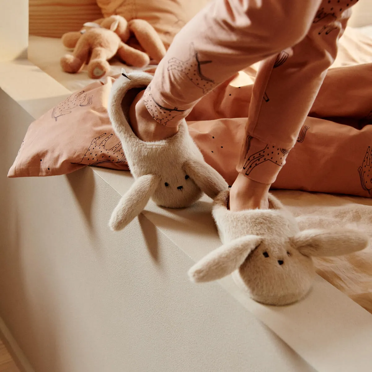 Avaja Rabbit Slippers in Mist by Liewood
