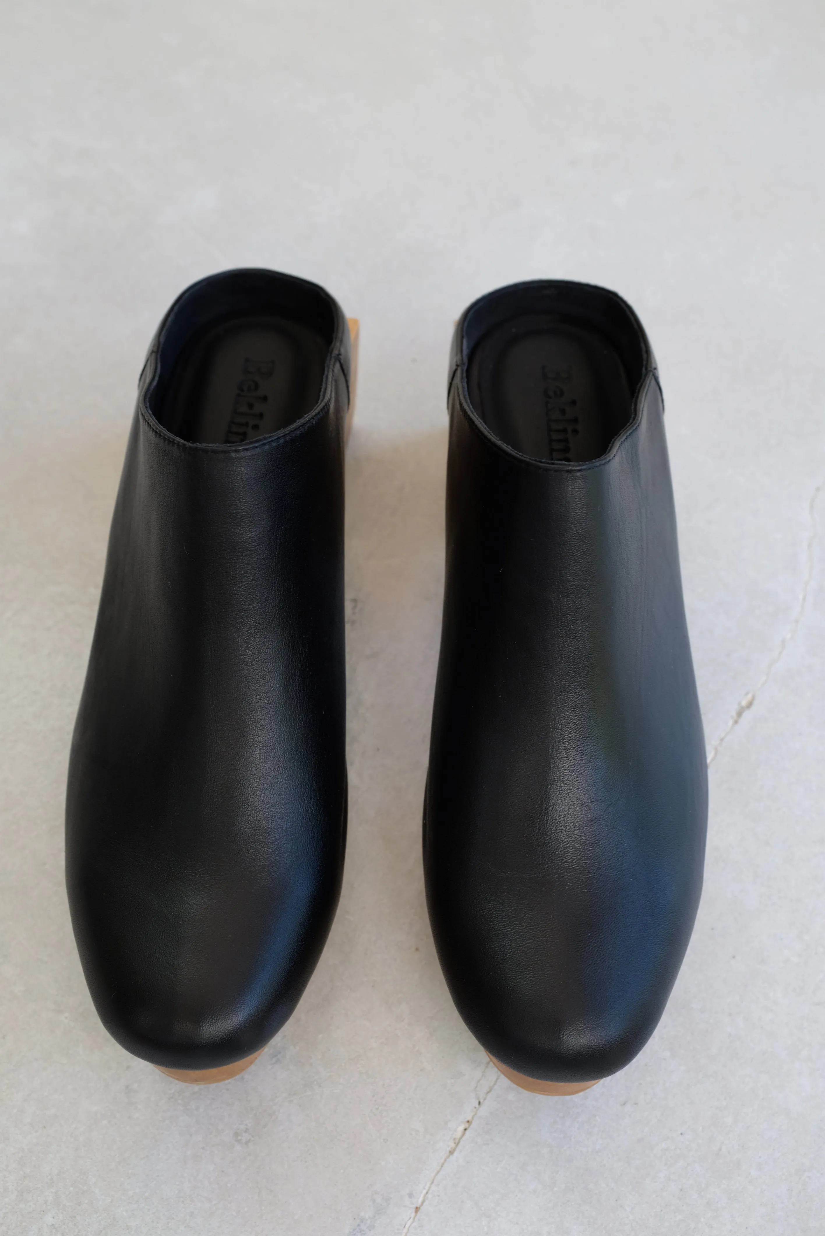 Beklina Matisse Platform Mules Black