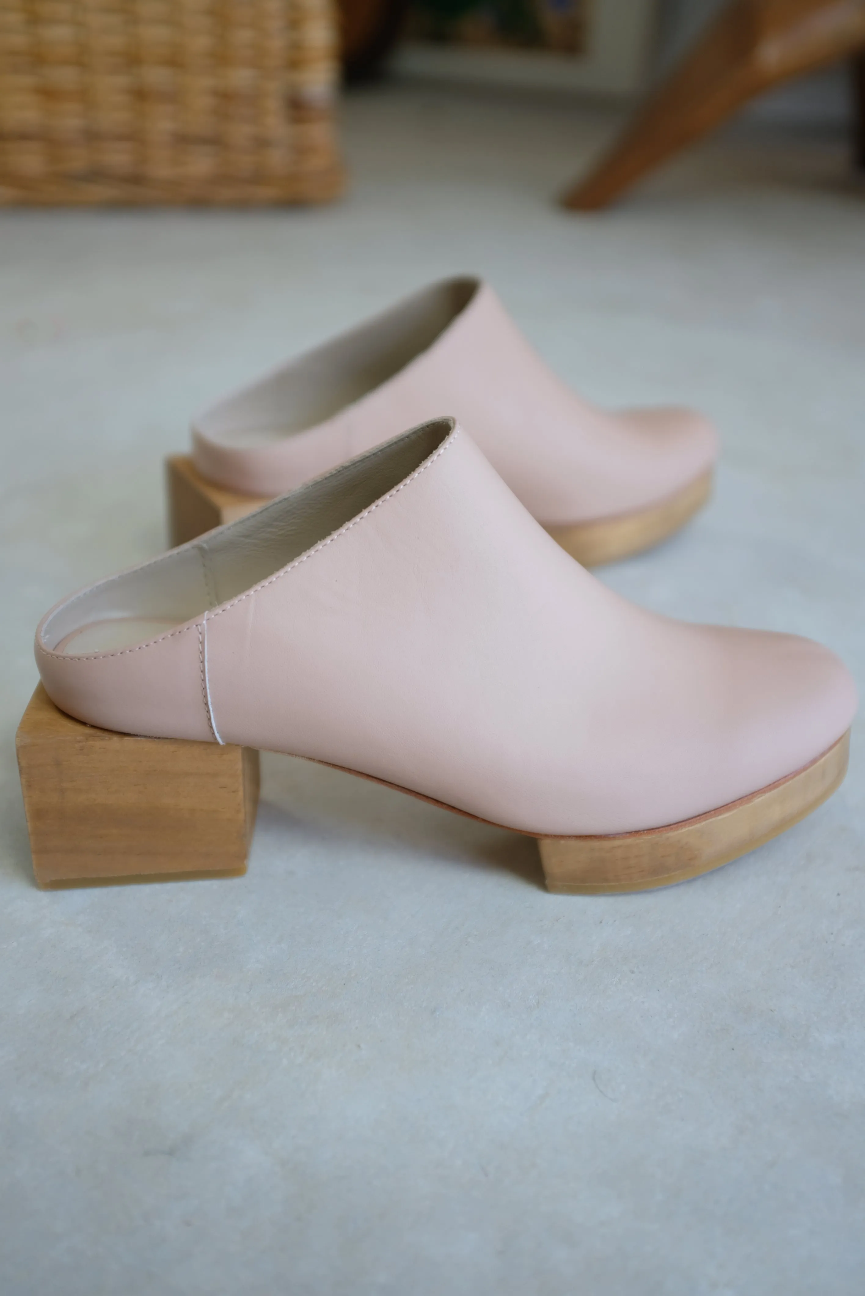 Beklina Matisse Platform Mules Buff