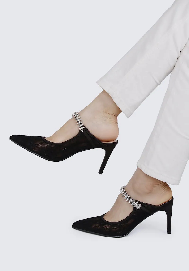 Belle Comfy Mules In Black