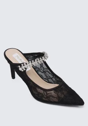 Belle Comfy Mules In Black