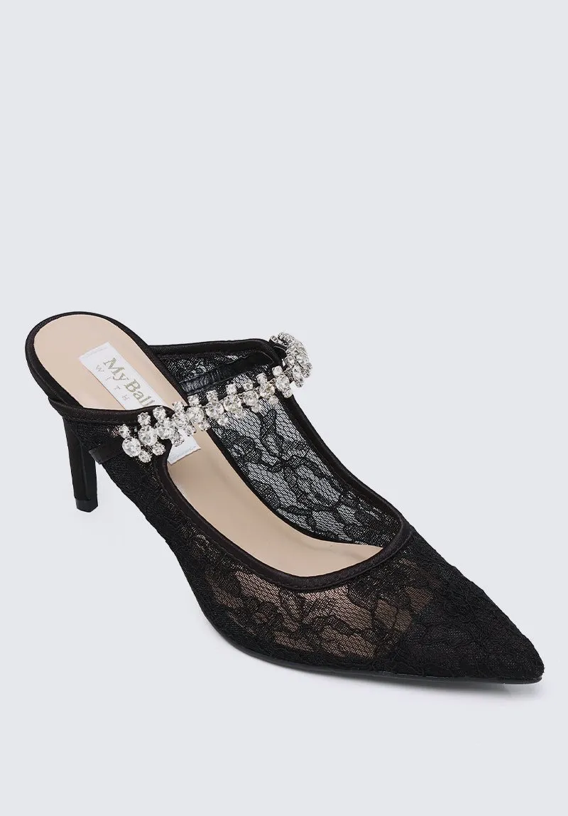 Belle Comfy Mules In Black