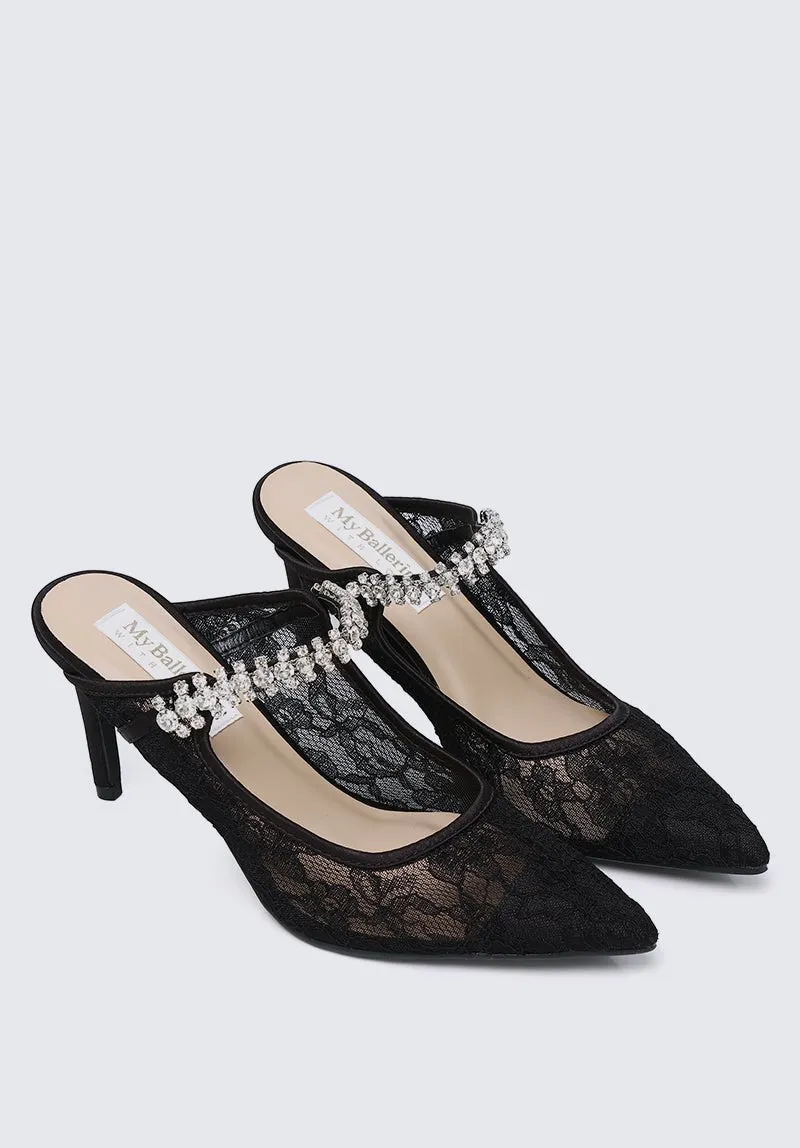 Belle Comfy Mules In Black