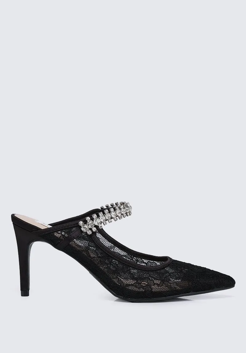 Belle Comfy Mules In Black