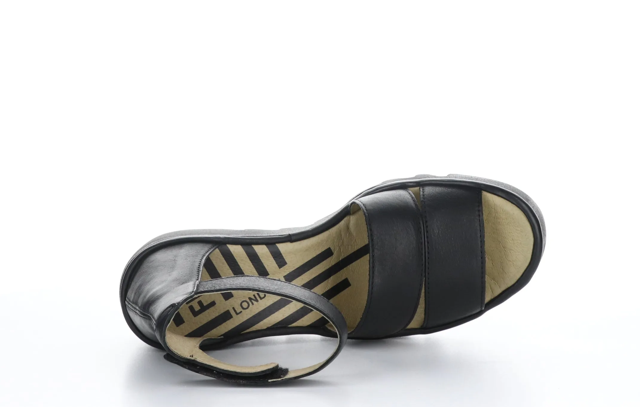 BONO290FLY Verona Black Strappy Sandals|BONO290FLY Sandales �� Brides in Noir