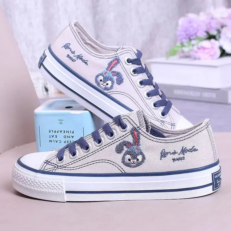 Cartoon Bugs Bunny Print Canvas Sneaker