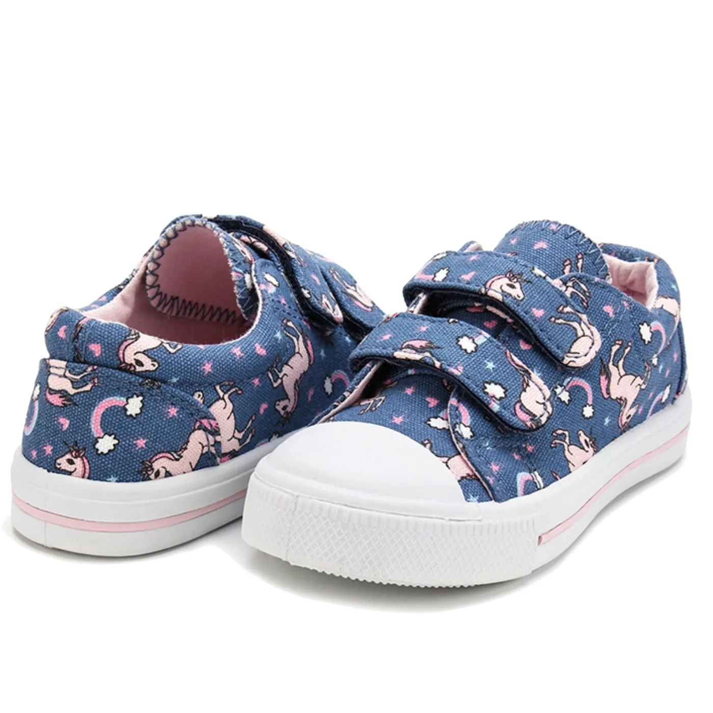 Charlie Canvas Loafer Blue Unicorns