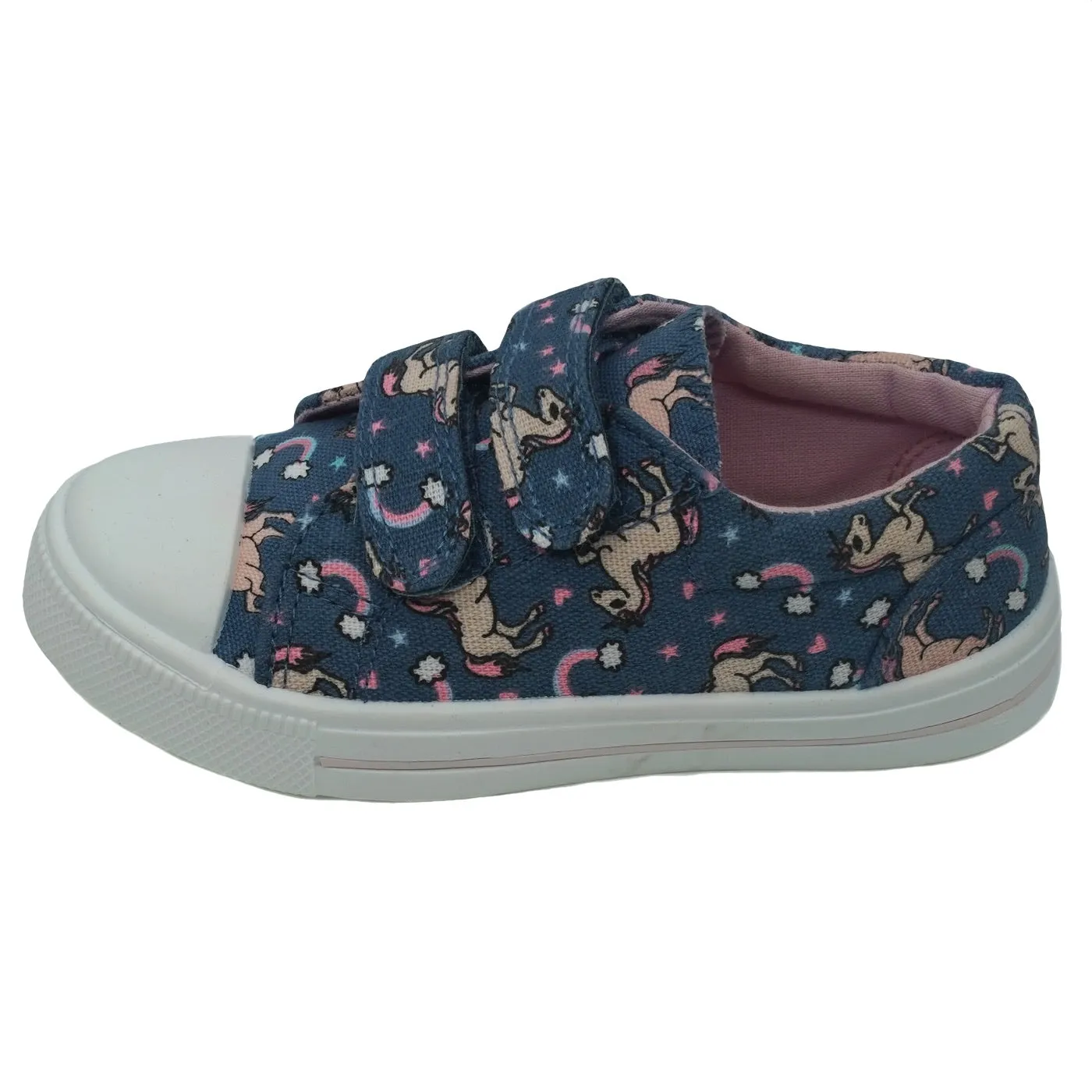 Charlie Canvas Loafer Blue Unicorns