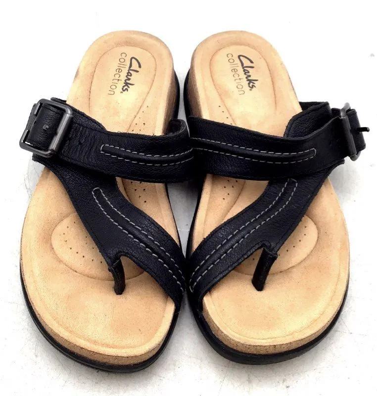 Clarks Men's 28245 Black Strappy Sandals - Size 7