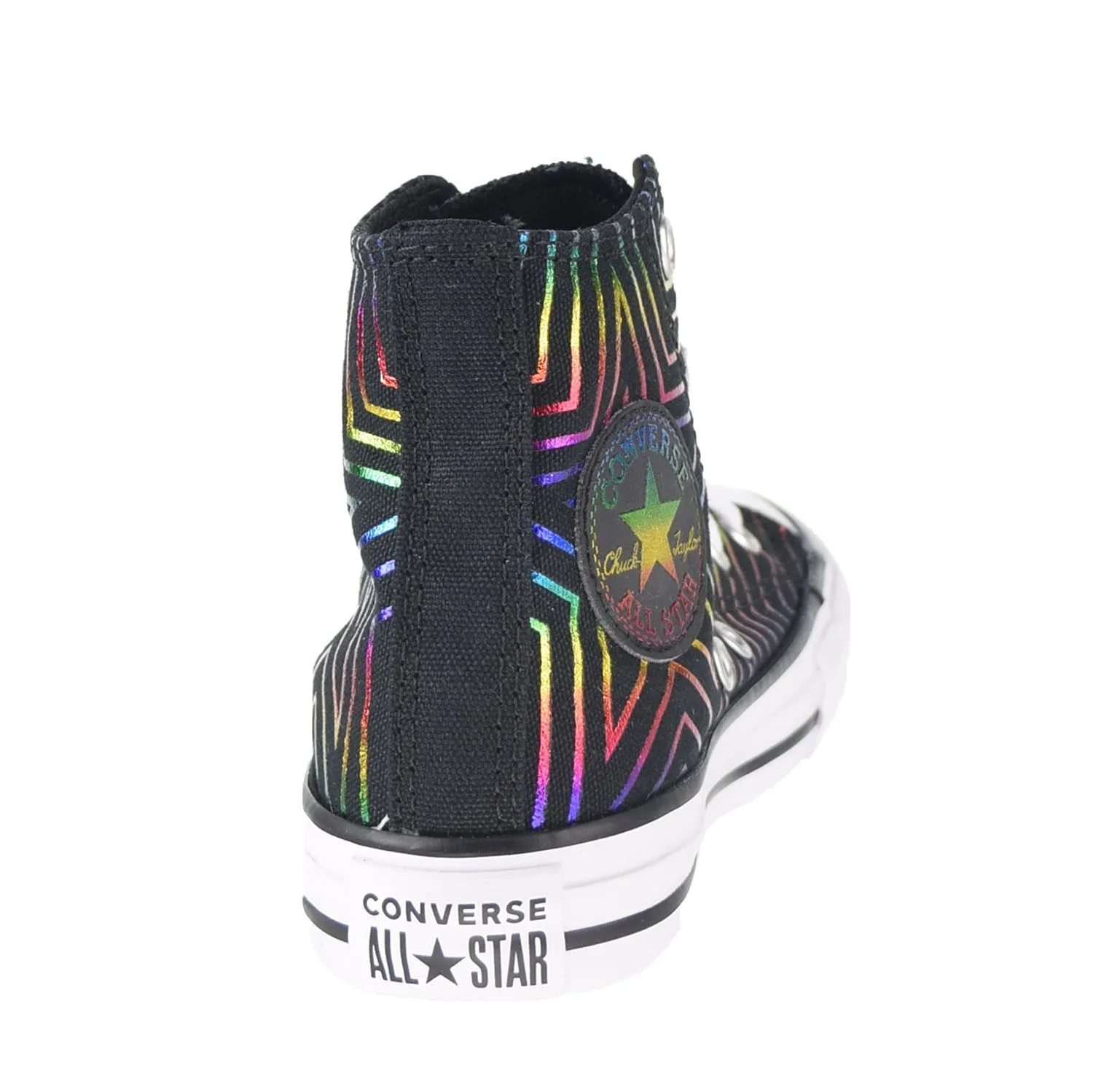 Converse Chuck Taylor All Star Hi "All Of The Stars" Kids' Shoes Black-White