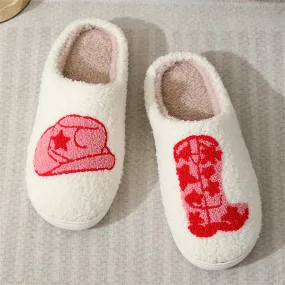 Cowgirl Plush Slippers