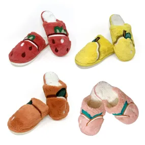 Fruit Plush Slippers