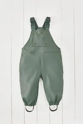 Khaki Kids Waterproof Rain Overalls