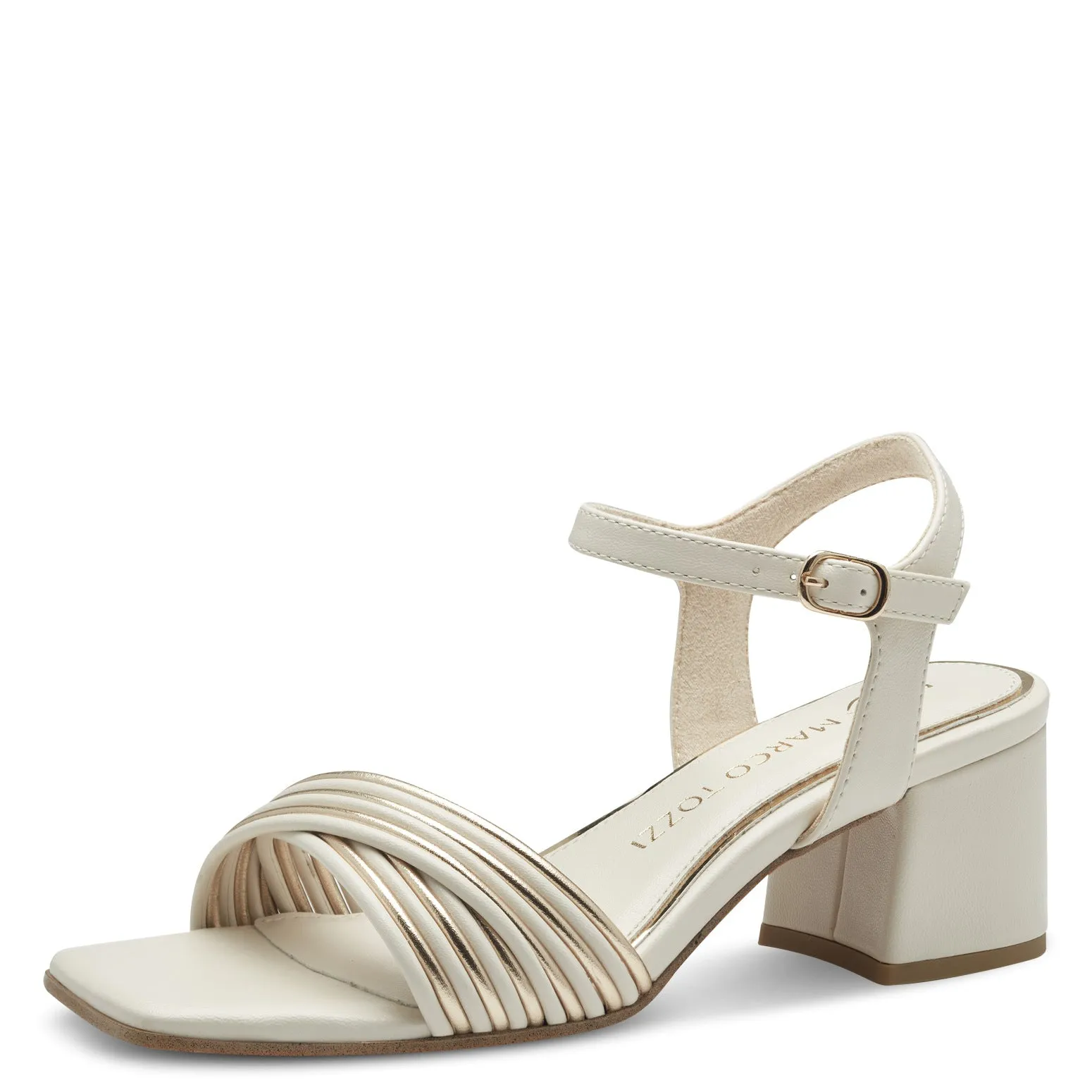 Marco Tozzi Strappy Sandals-Cream
