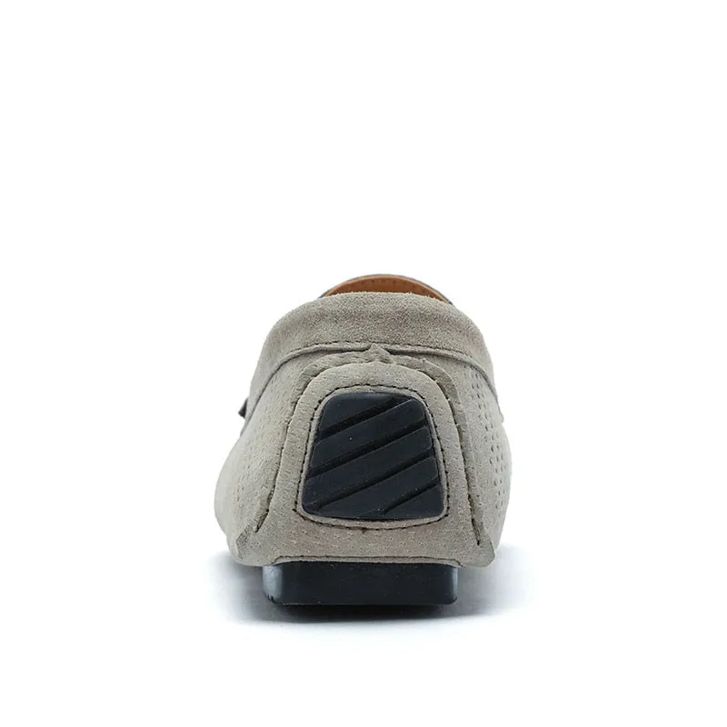 Men's Loafers - Genuine Leather, Breathable, Suede Moccasins - M4