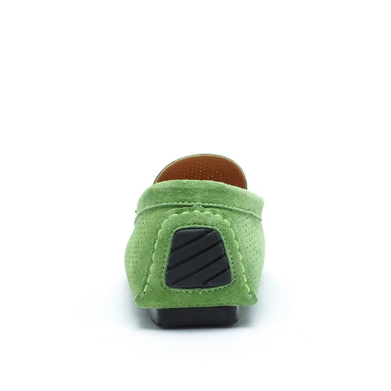 Men's Loafers - Genuine Leather, Breathable, Suede Moccasins - M4