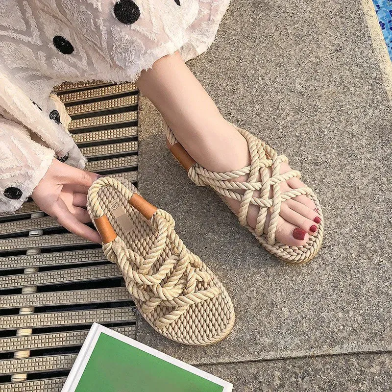 Mia Flat Strappy Sandals for Women