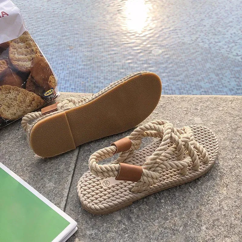 Mia Flat Strappy Sandals for Women