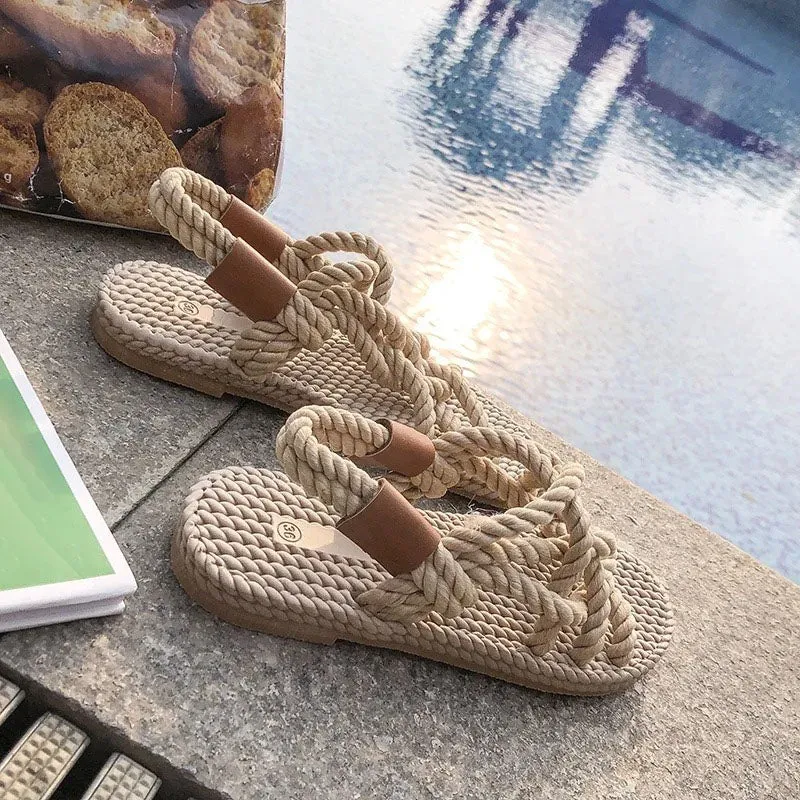 Mia Flat Strappy Sandals for Women