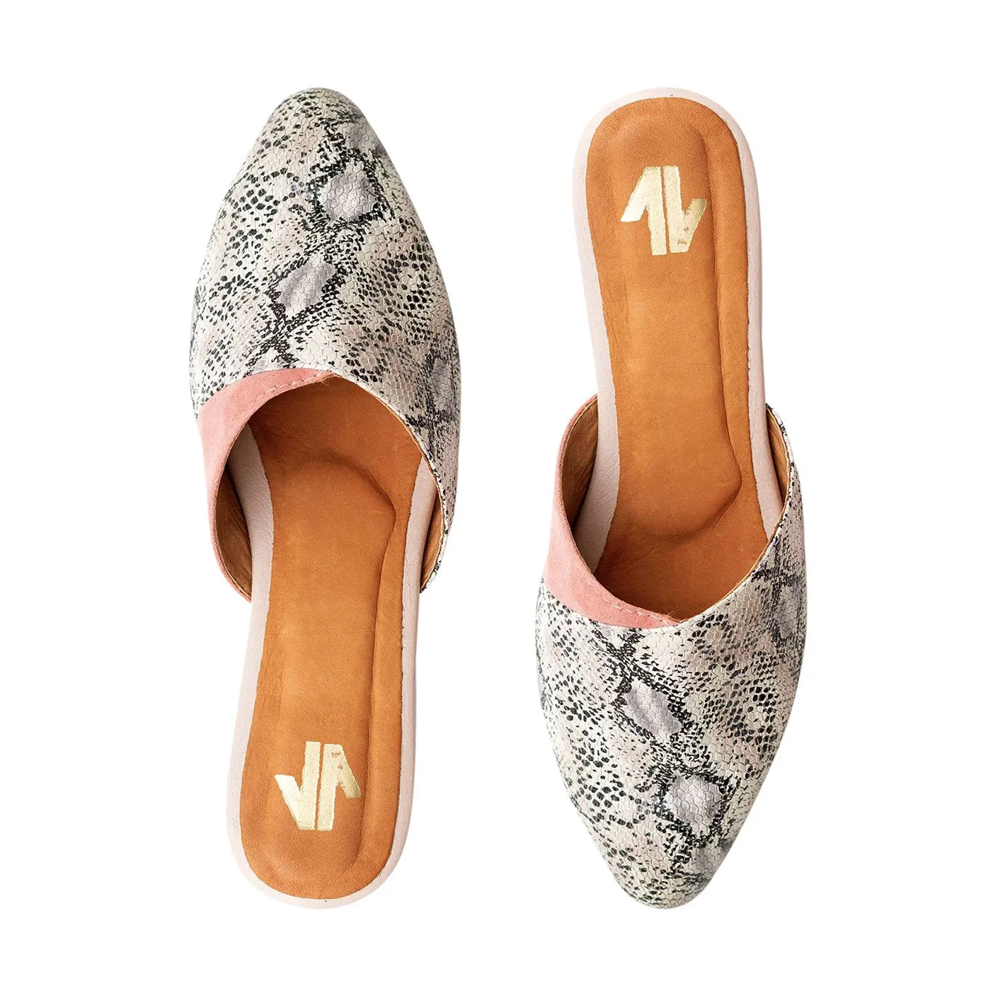 Mules Silvia Cobos Bossa Nude-Snake Print