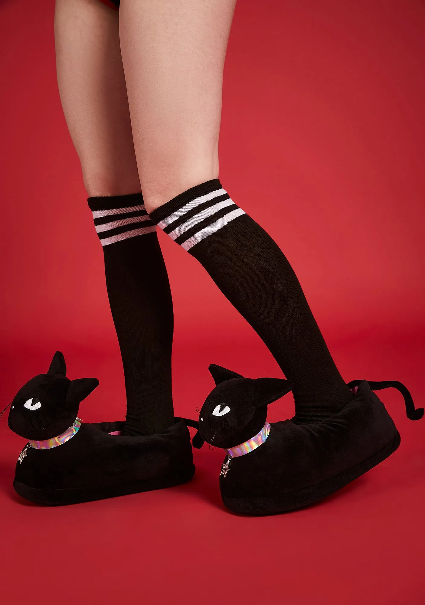 Mystery At Your Feet Plush Slippers
