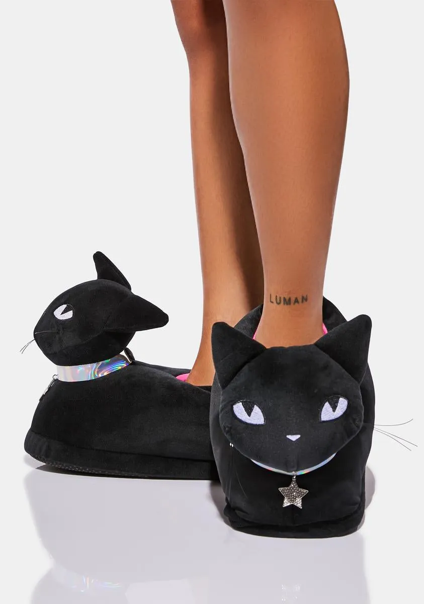 Mystery At Your Feet Plush Slippers