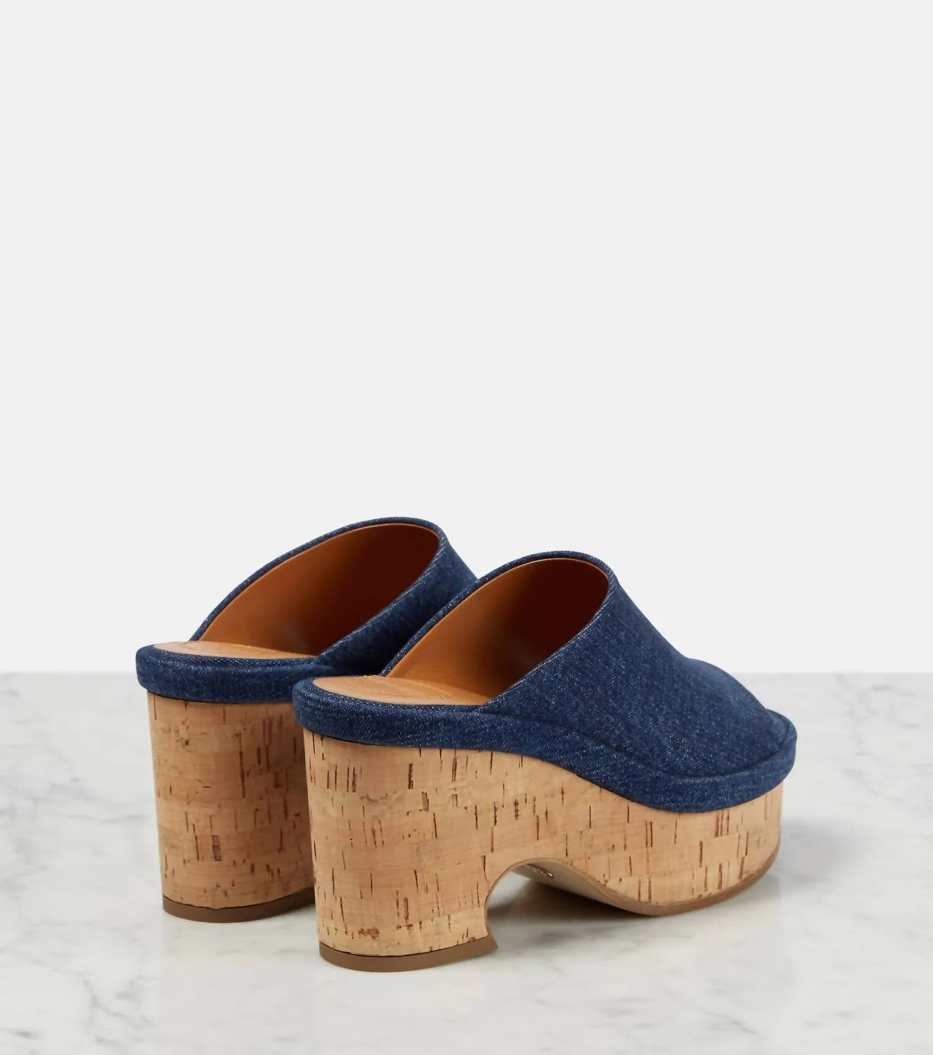 Oli Platform Mules In Denim