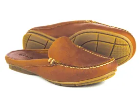 SALE Womens Leather Mule Shoe in Havana leather by Orca Bay
