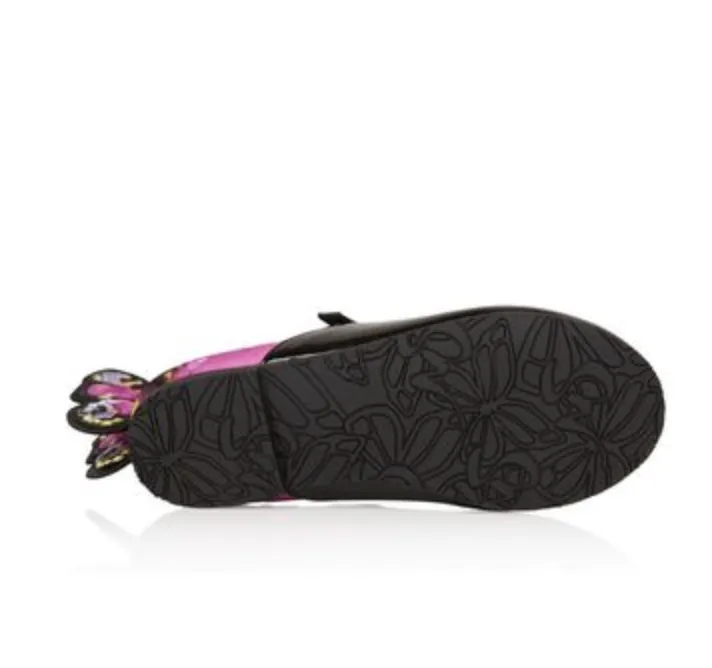 SOPHIA WEBSTER - Girls Black Chiara Embroidery Flats