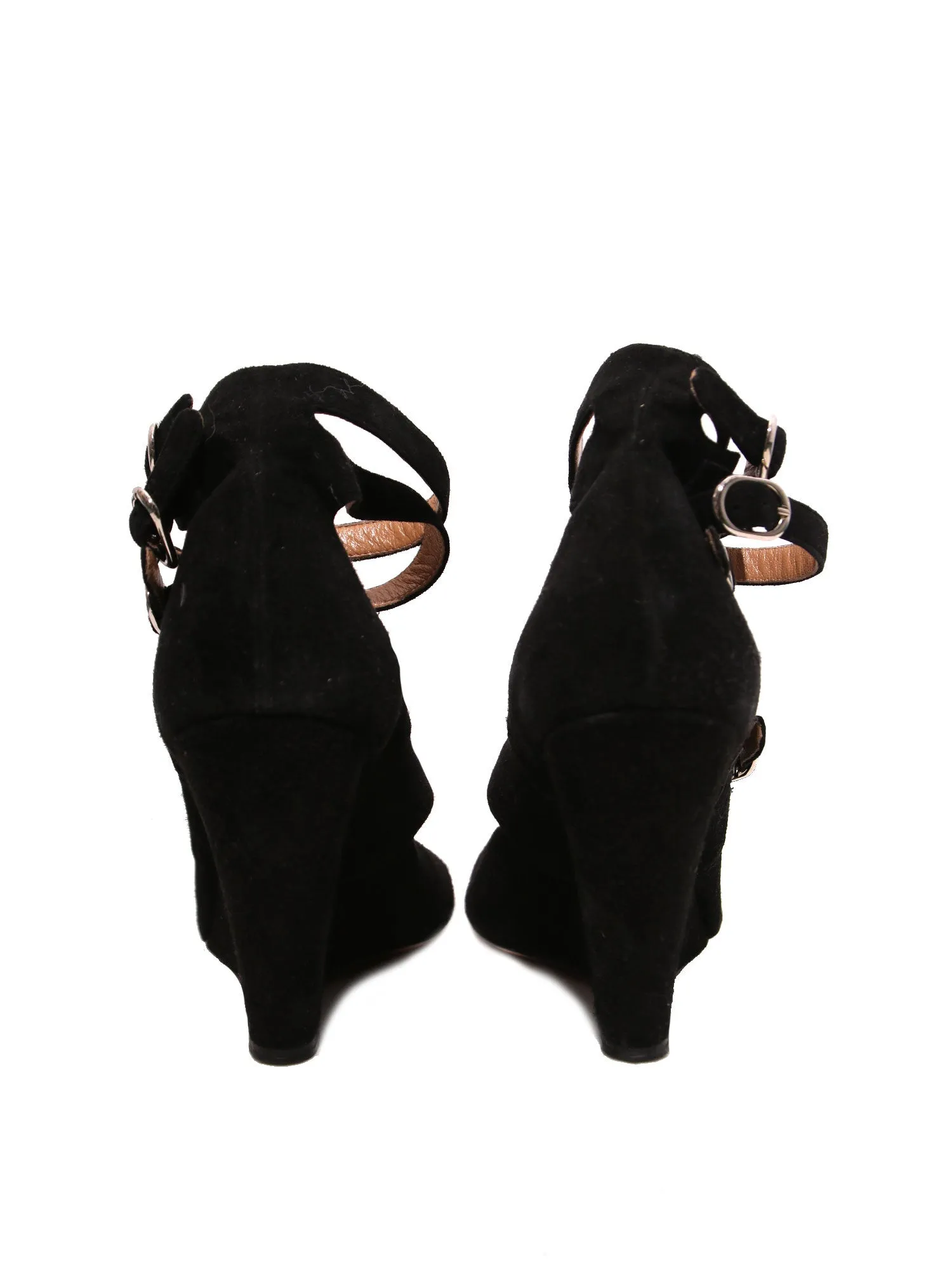 Strappy Suede Wedges