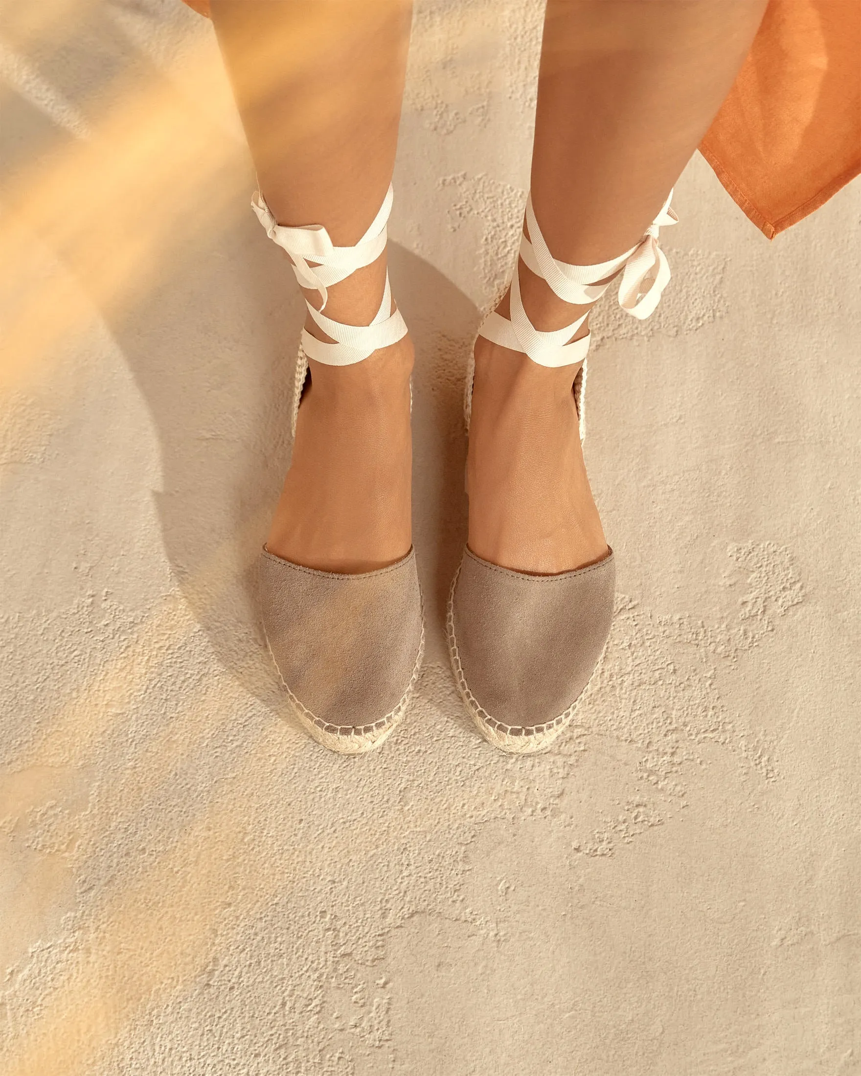 Suede Flat Valenciana Espadrilles - K19P0 - Hamptons Coco Brown