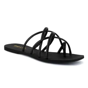 SWEET Strappy Flat Slip On Sandals