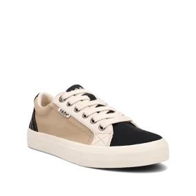 Taos Women's Plim Soul Canvas Sneakers- Black Tan Multi