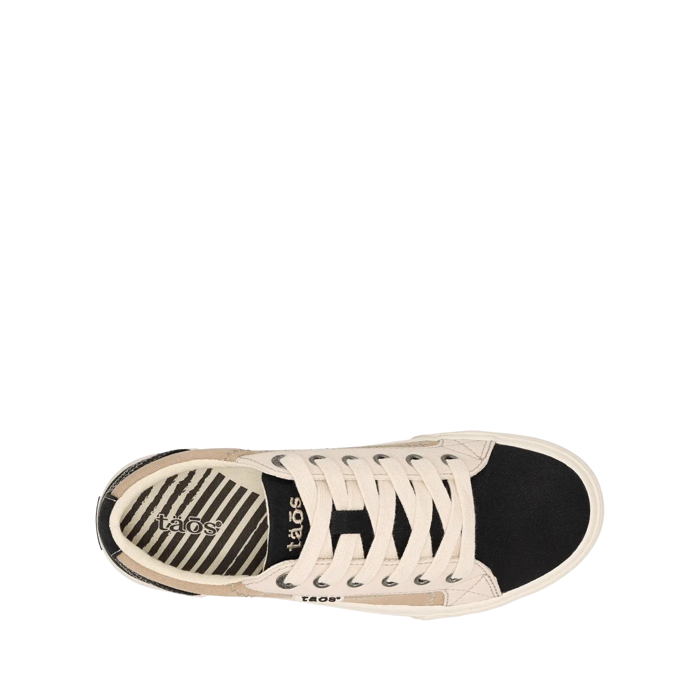 Taos Women's Plim Soul Canvas Sneakers- Black Tan Multi