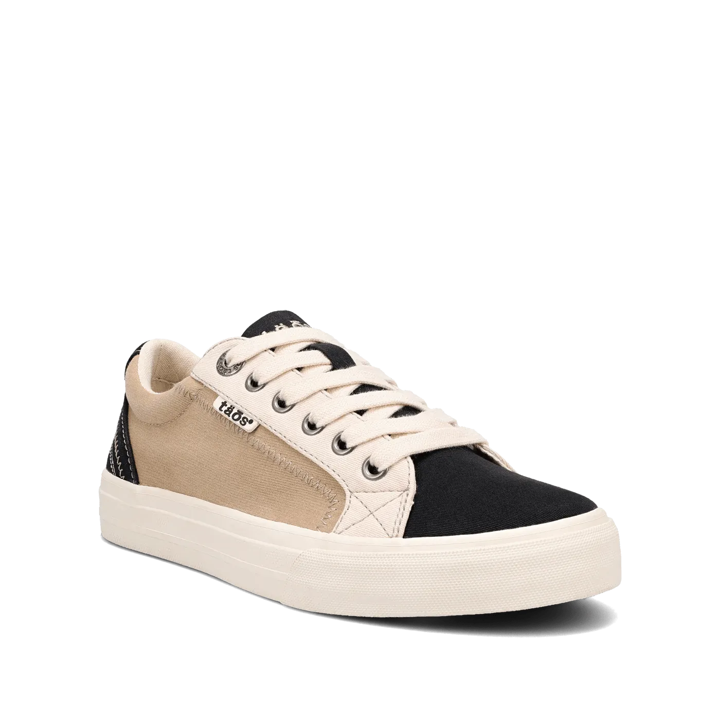 Taos Women's Plim Soul Canvas Sneakers- Black Tan Multi