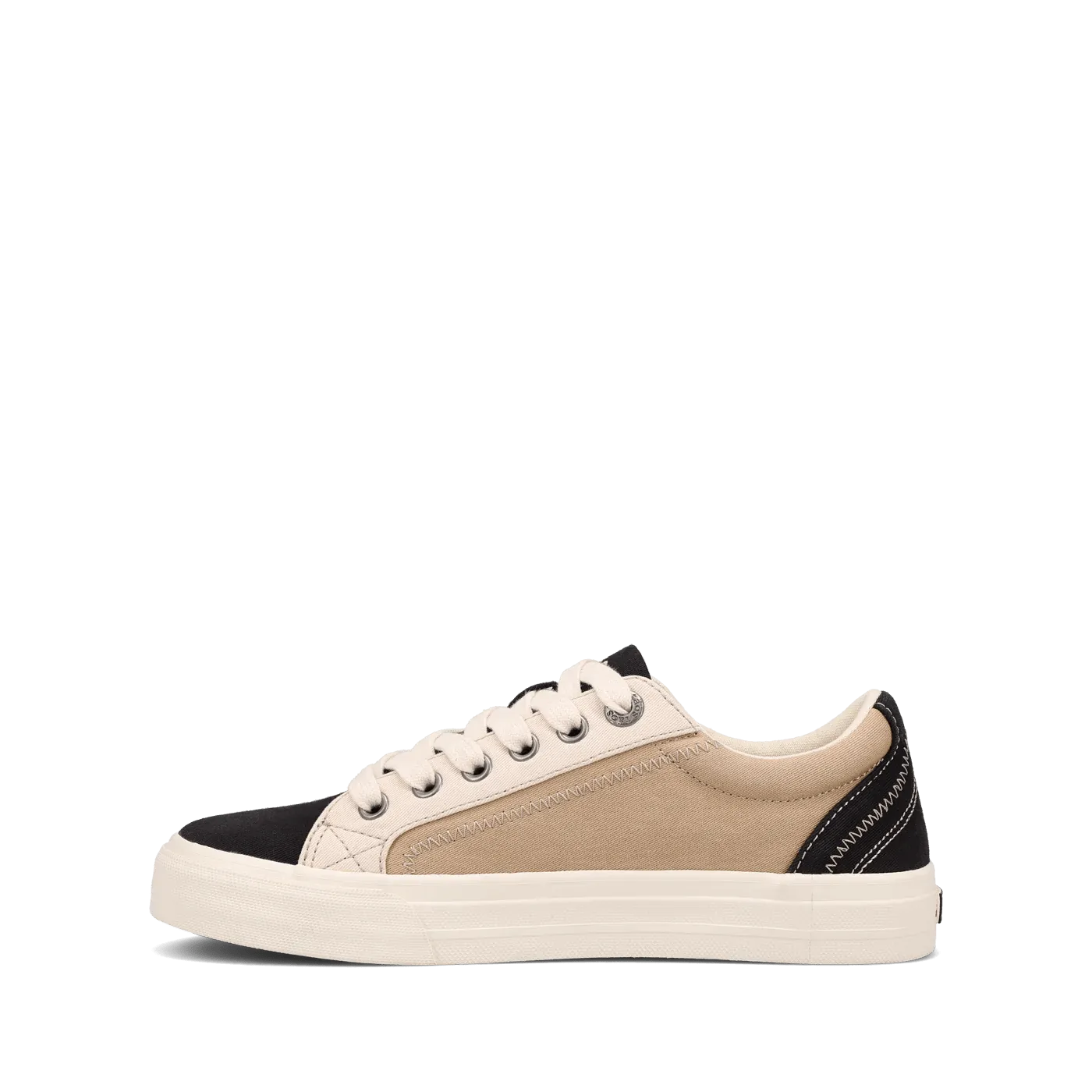 Taos Women's Plim Soul Canvas Sneakers- Black Tan Multi