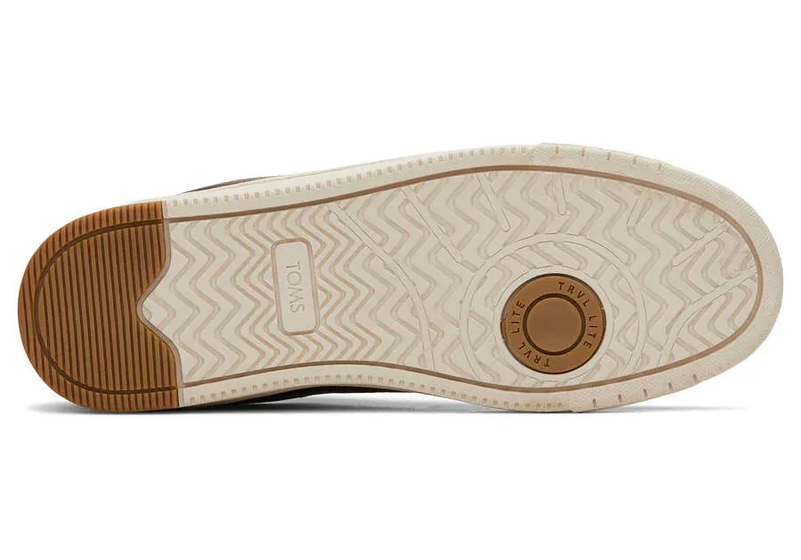TOMS Mens TRVL Lite 2.0 Leather Trainers - Chicory Brown