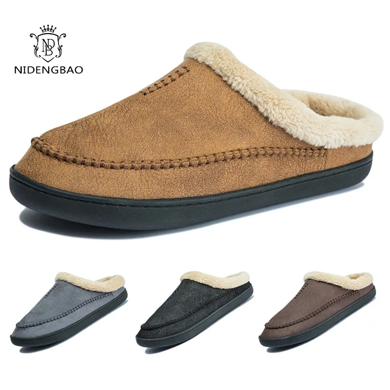 Waterproof Leather Slippers