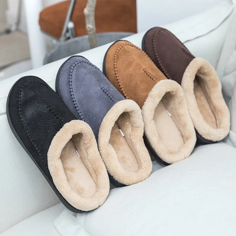 Waterproof Leather Slippers
