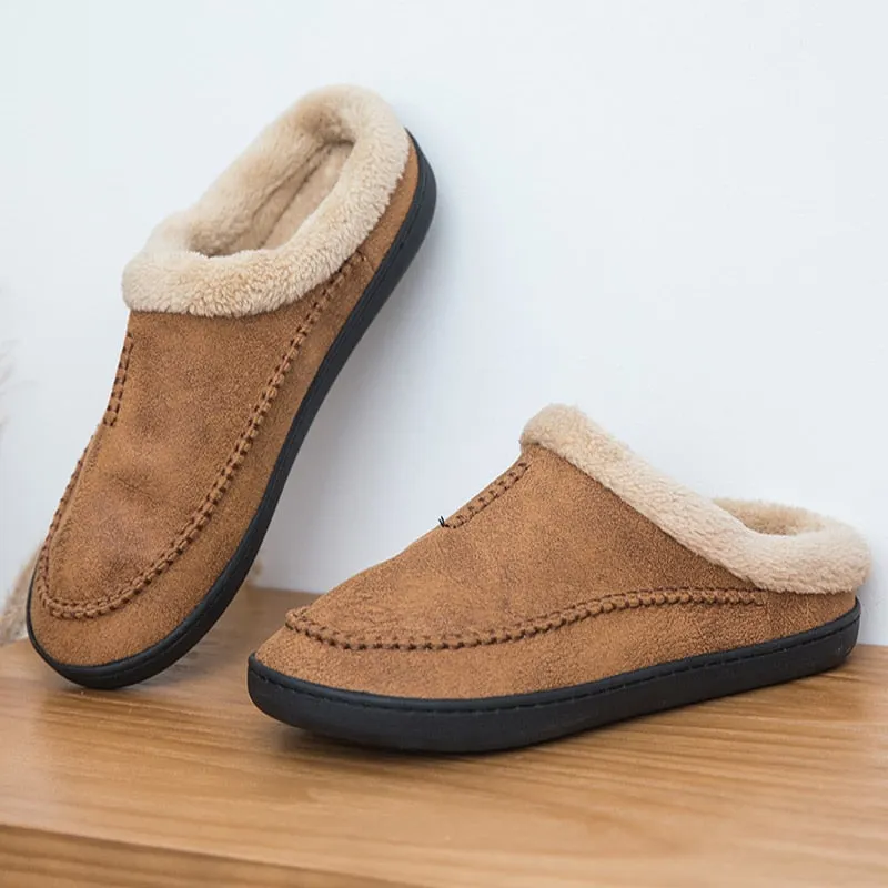 Waterproof Leather Slippers