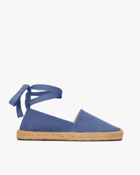 Womens_Espadrilles_The Original Lace Up_Woven Colors_Marlin Blue